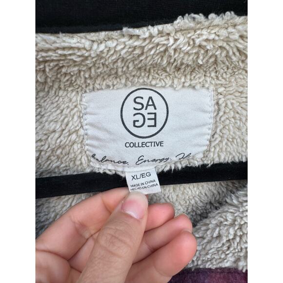 Women's Long Sleeve Plaid Super Plush Sherpa Lined Fleece Shirt Jacket - Picture 7 of 13